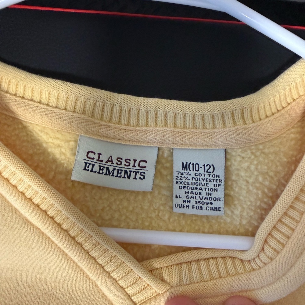 Classic Elements Yellow Sweatshirt - image 4